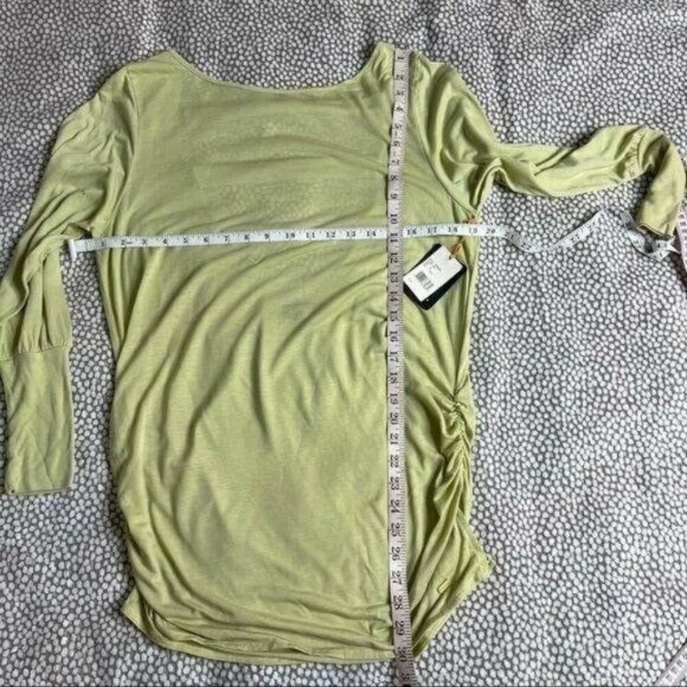 Paul Frank Green Long Sleeve Low Back Top Size XL - Picture 9 of 9